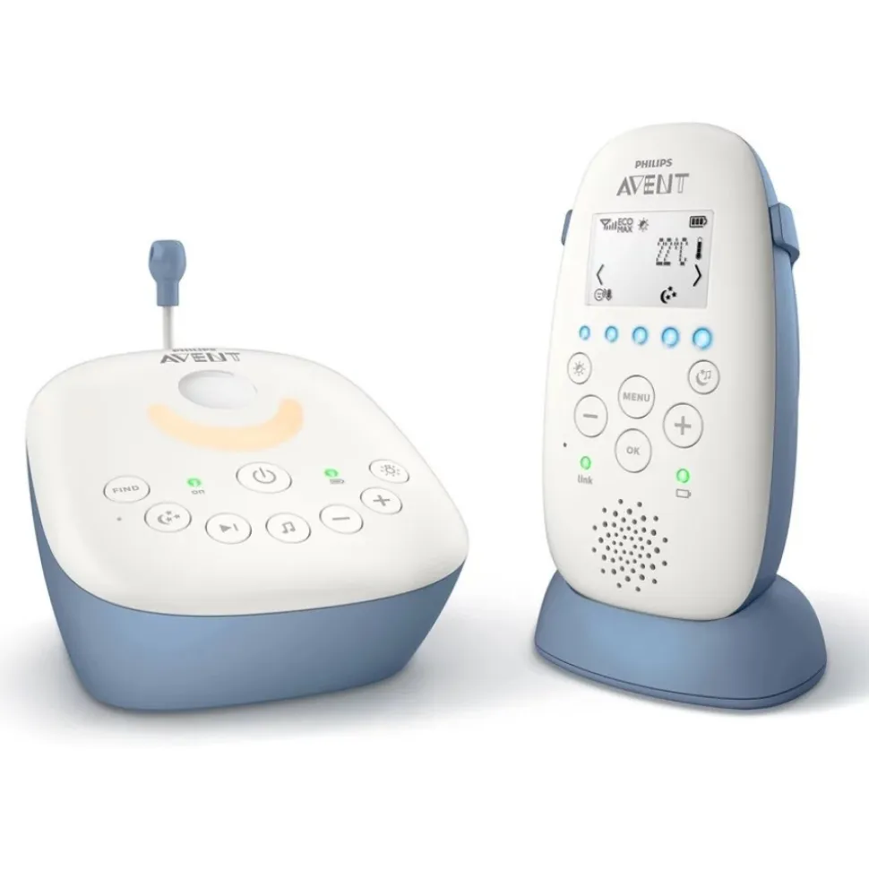 Babyphone audio dect lcd projecteur scd735/26