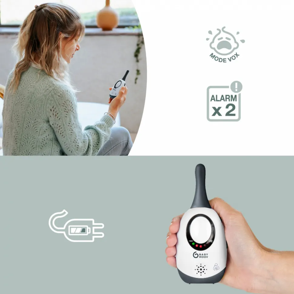 Babyphone simply care gris