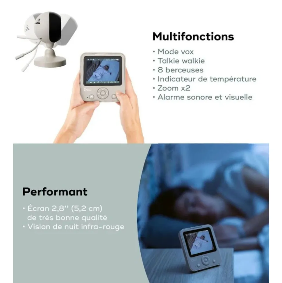 Babyphone vidéo essentiel yoo start