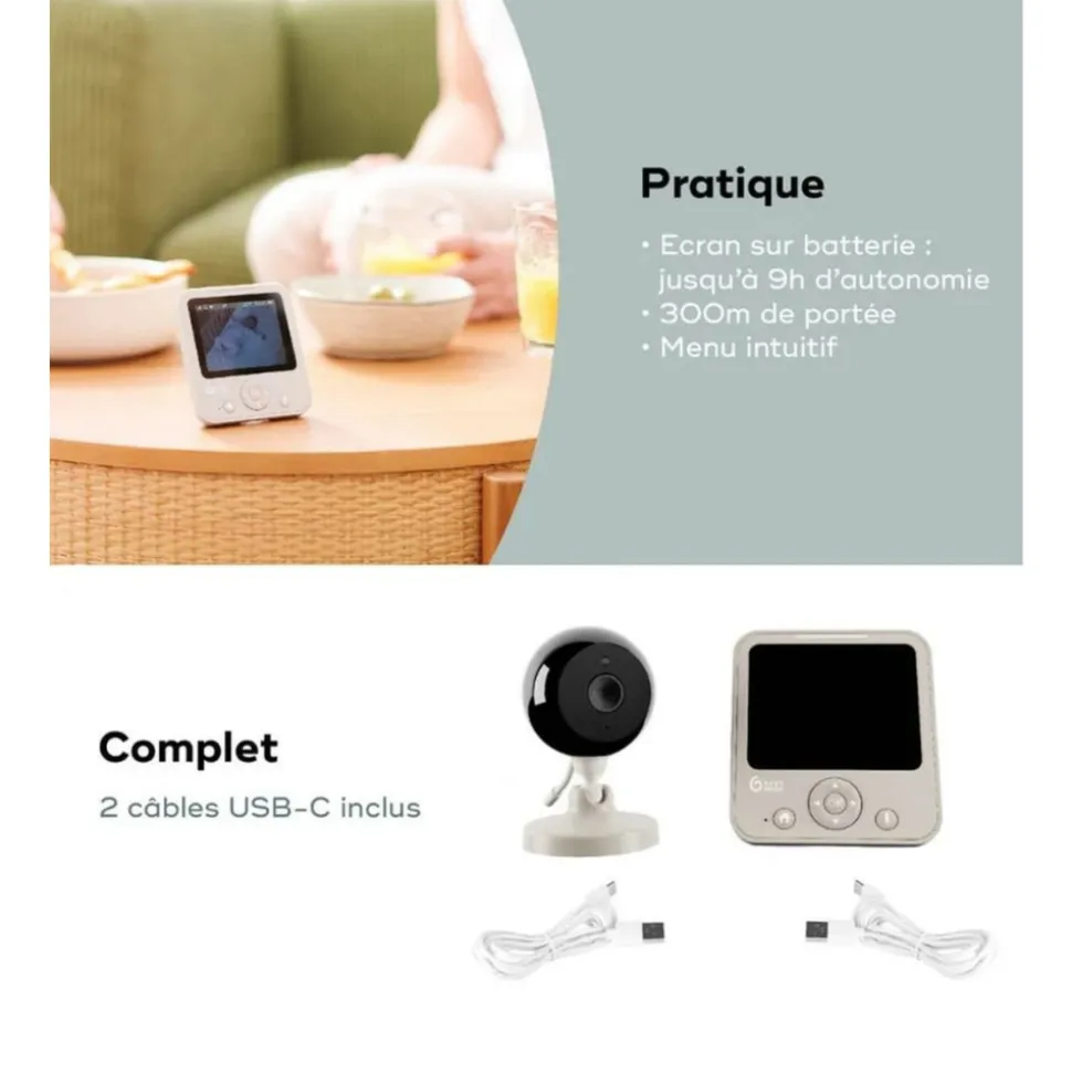 Babyphone vidéo essentiel yoo start