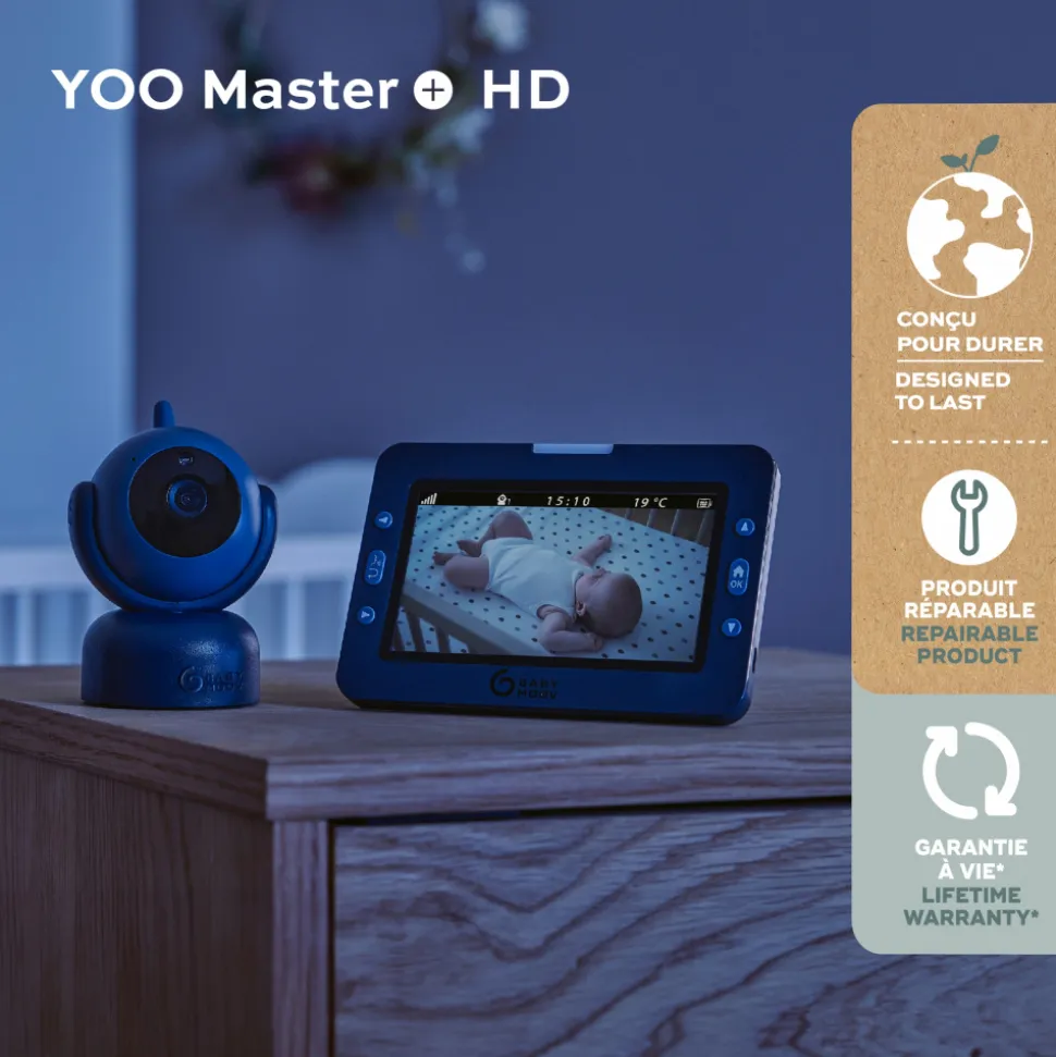 Babyphone vidéo yoo master+ hd