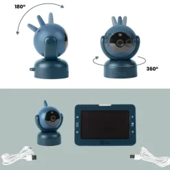 Babyphone vidéo yoo master+ hd avec caméra additionnelle