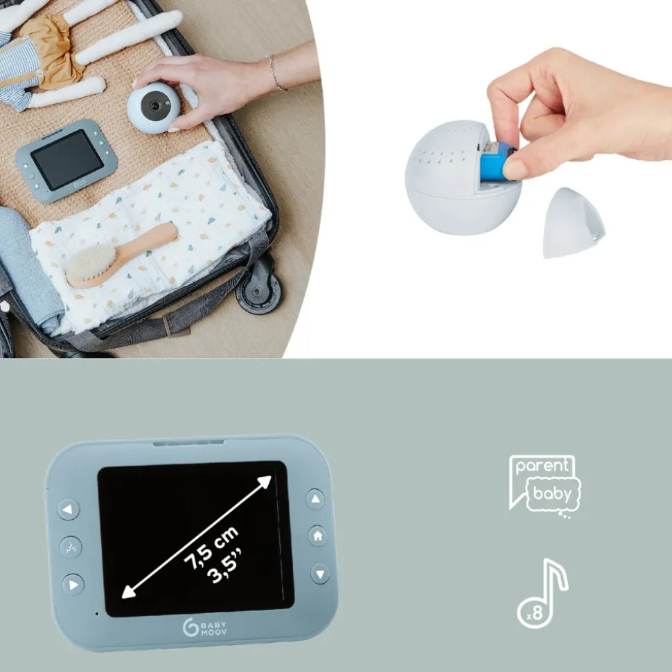 Babyphone vidéo yoo roll avec caméra additionnelle