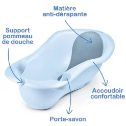 Baignoire anatomy évolutive gris perle soft gris