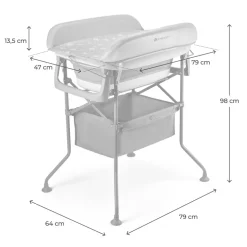 Baignoire avec table à langer bubbly