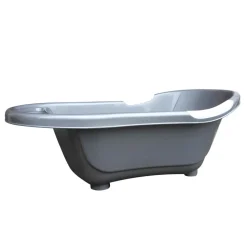 Baignoire bébé argentée avec vidange