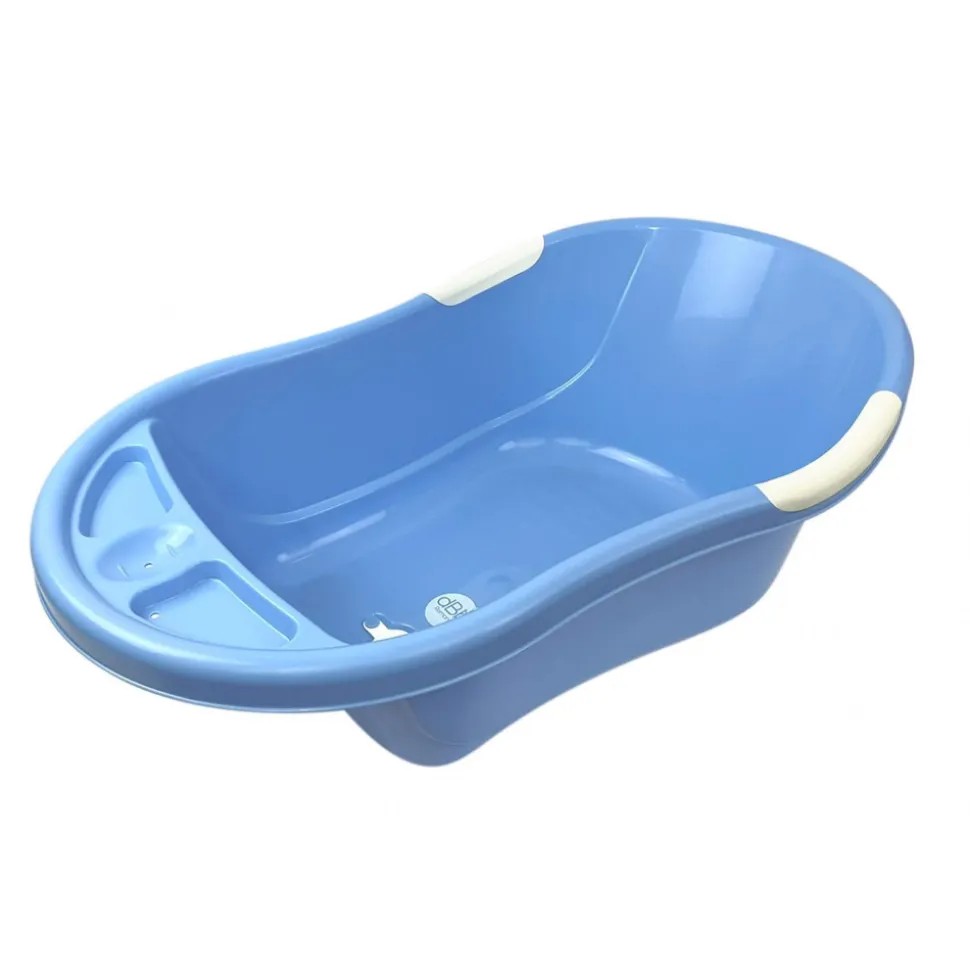 Baignoire bébé bleue avec vidange + support de baignoire