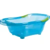 Baignoire bébé bleue pailletée avec vidange