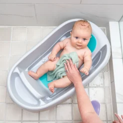 Baignoire bébé, extra-large avec portage en tissu doux