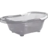 Baignoire bébé grise avec vidange + support de baignoire