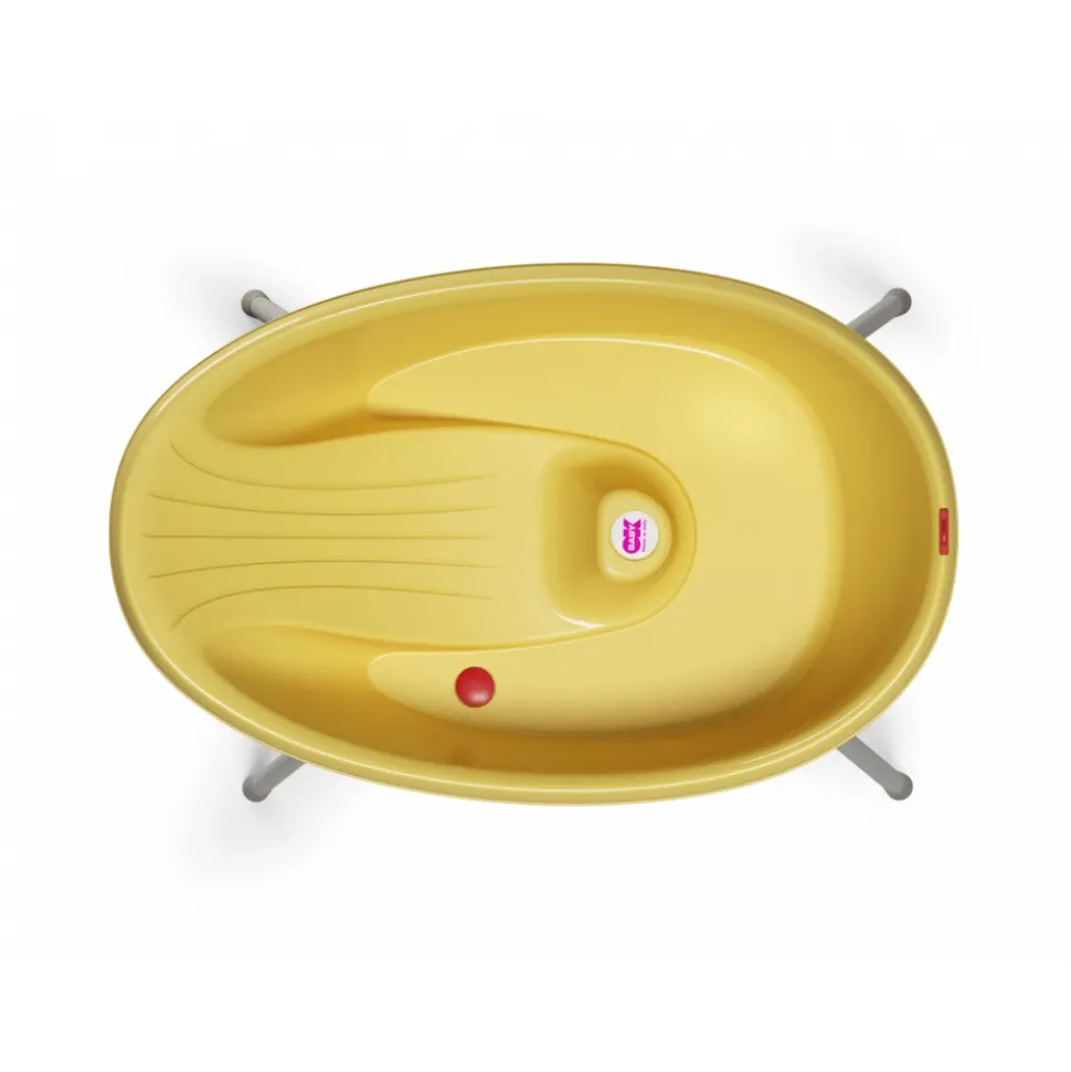 Baignoire belle avec support de baignoire yellow