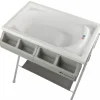 Baignoire et table à langer 2-en-1 baltic gray mist