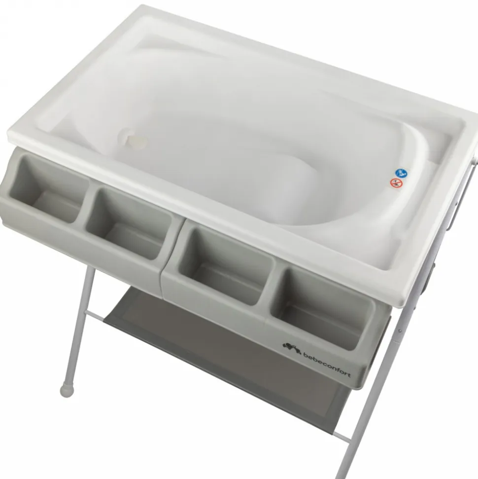 Baignoire et table à langer 2-en-1 baltic gray mist