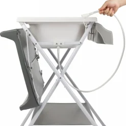 Baignoire et table à langer 2-en-1 baltic gray mist
