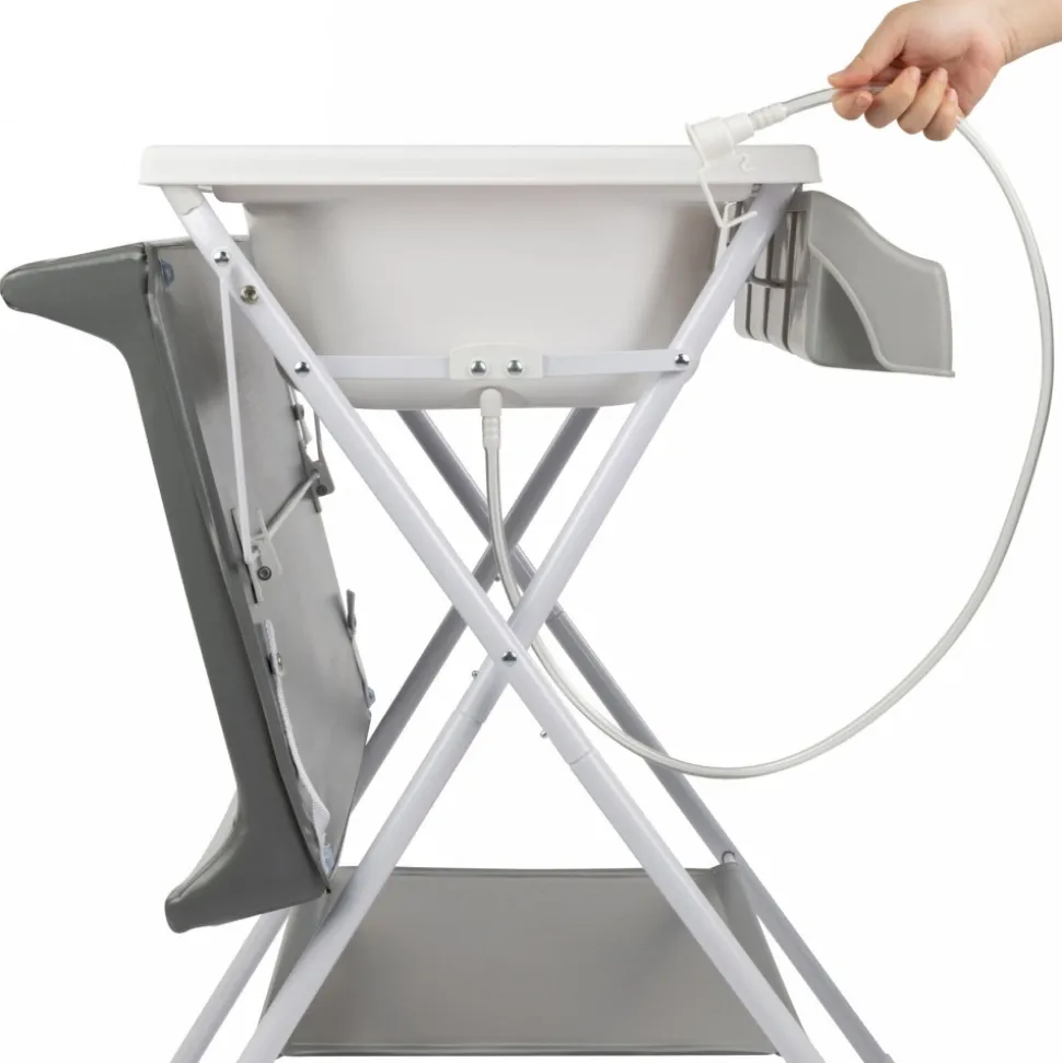 Baignoire et table à langer 2-en-1 baltic gray mist