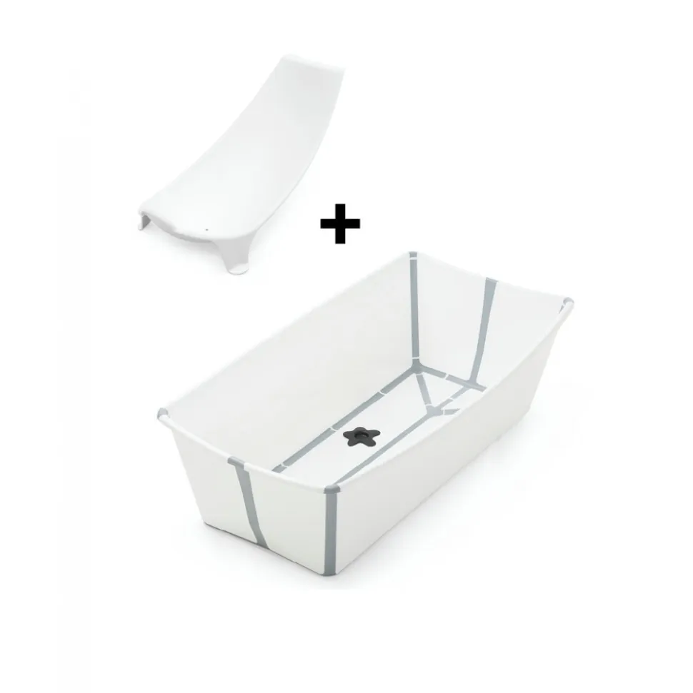 Baignoire flexi bath xl blanche + transat de bain
