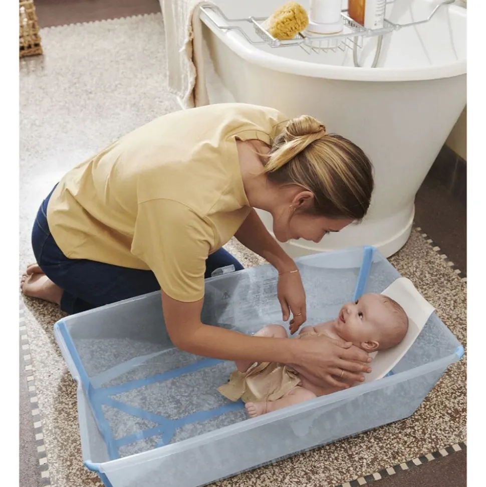 Baignoire flexi bath xl ocean blue + transat de bain