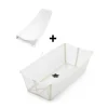Baignoire flexi bath xl sandy beige + transat de bain