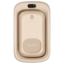 Baignoire indigo plus + insert nouveau-né muted terra + support de baignoire