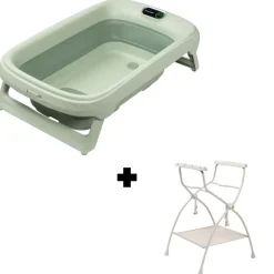 Baignoire indigo sage green + support de baignoire