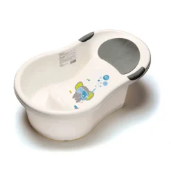 Baignoire 0-6 mois éléphant blanche + transat intégré