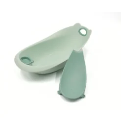 Baignoire ourson vert sauge + support de baignoire