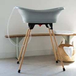 Baignoire vasco avec pied pliant gris