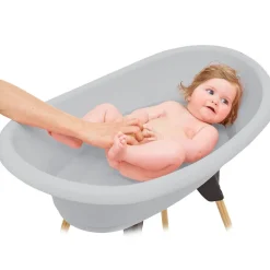 Baignoire vasco avec pied pliant gris