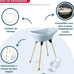 Baignoire vasco 5 en 1 - fleur bleu