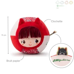 Balle en tissu petit chaperon rouge