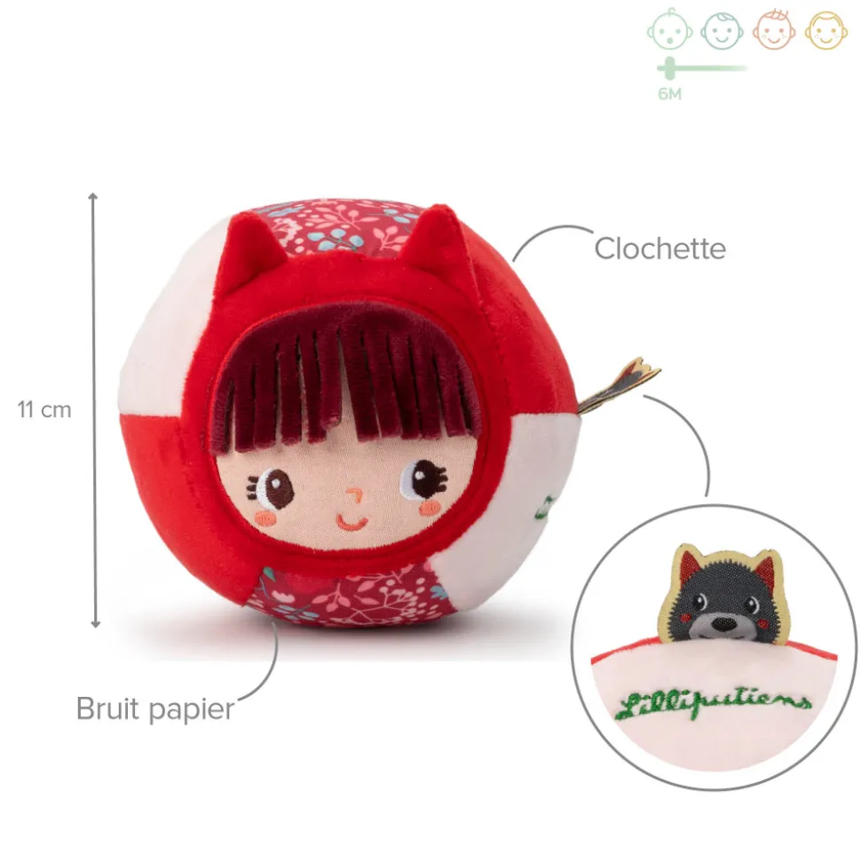 Balle en tissu petit chaperon rouge