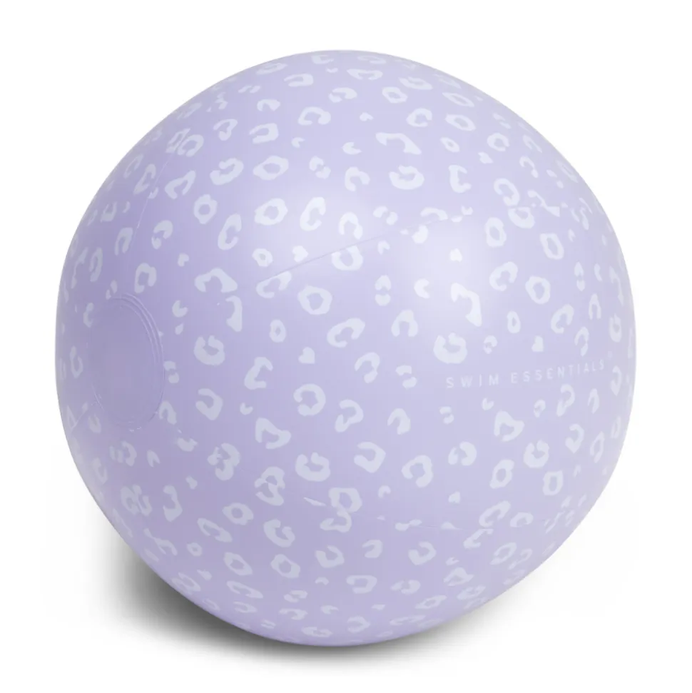 Ballon de plage 51 cm léopard lila
