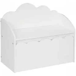 Banc avec coffre à jouet nuage