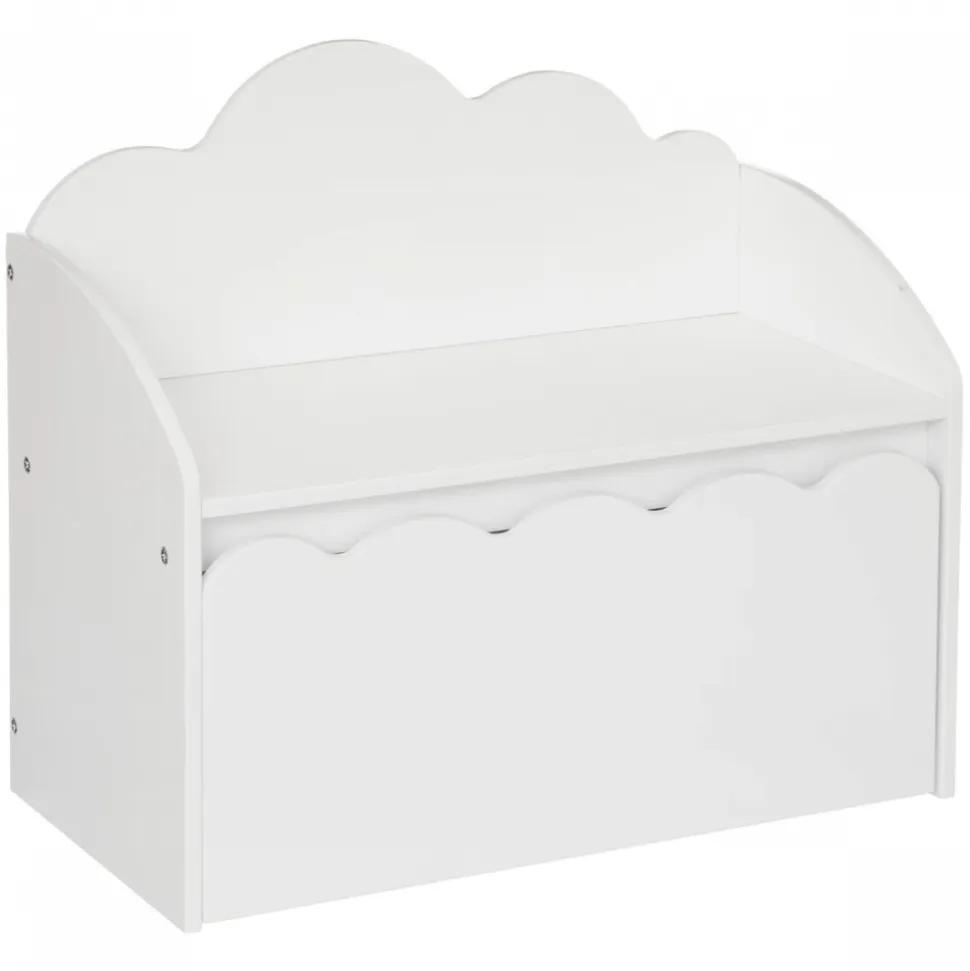 Banc avec coffre à jouet nuage