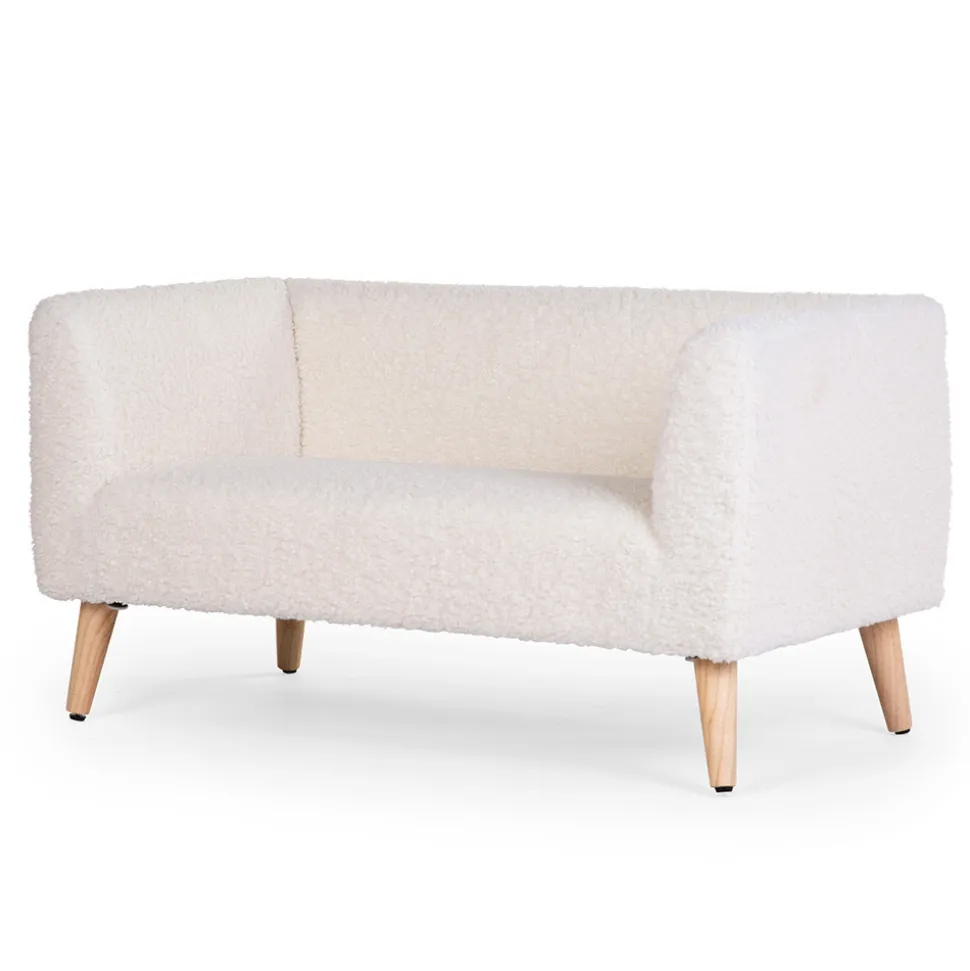 Banc pour enfants teddy blanc