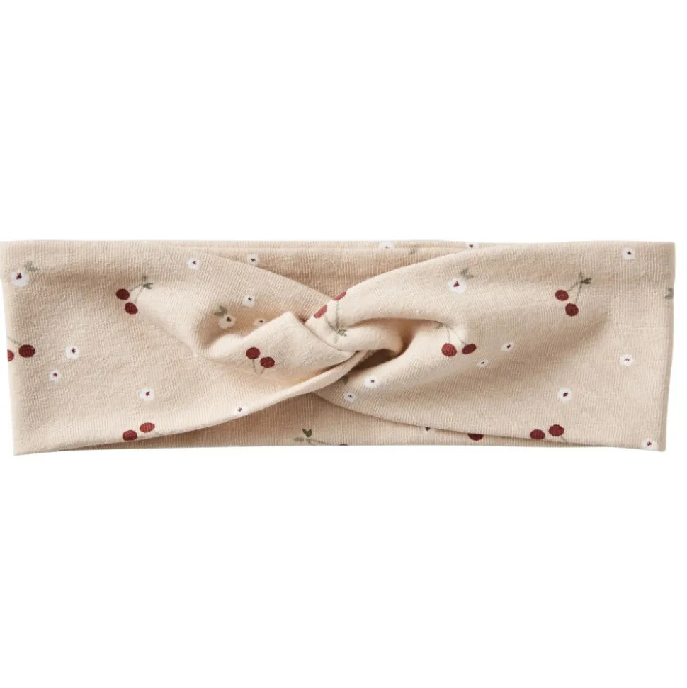 Bandeau large turban - imprimé cerises