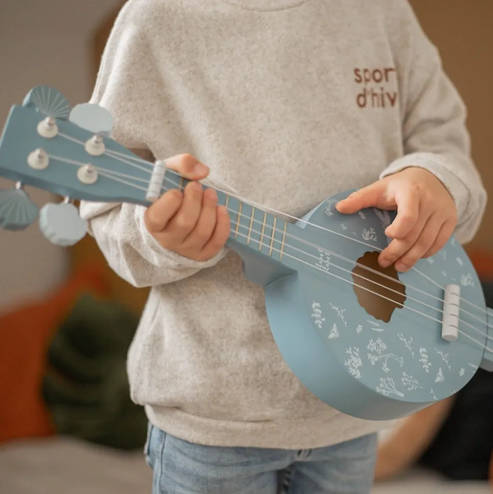 Banjo en bois - bleu