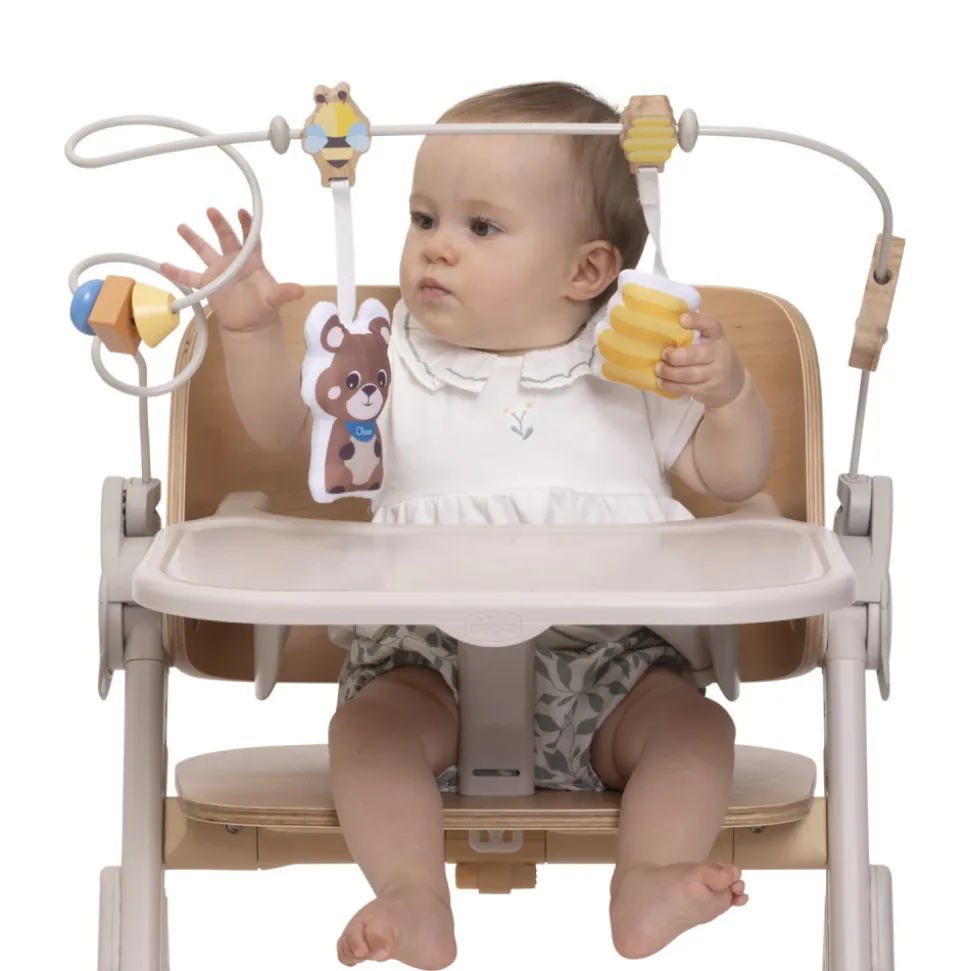 Barre de jeu bébé pour chaise haute meraviglia