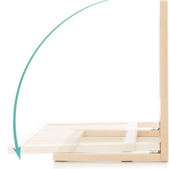 Barrière de lit en bois 45x140 cm lilly bois clair