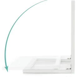 Barrière de lit en bois 45x140 cm lilly blanc