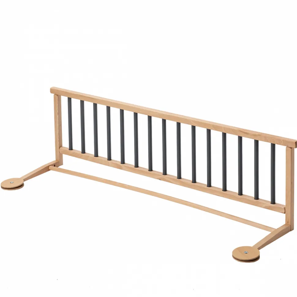 Barrière de lit enfant bois 35 x 127 cm audrey anthracite