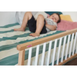 Barrière de lit enfant bois 35 x 127 cm audrey anthracite