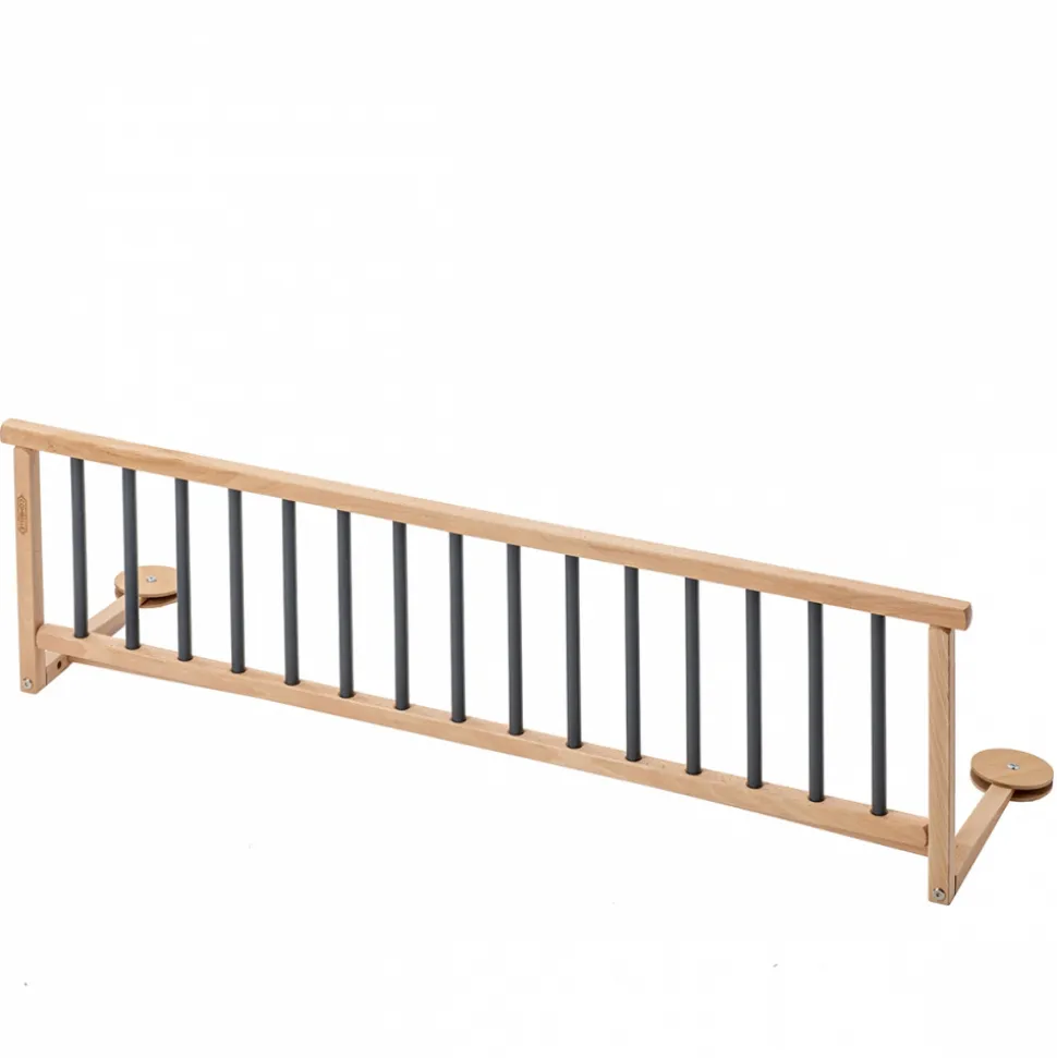 Barrière de lit enfant bois 35 x 127 cm audrey anthracite