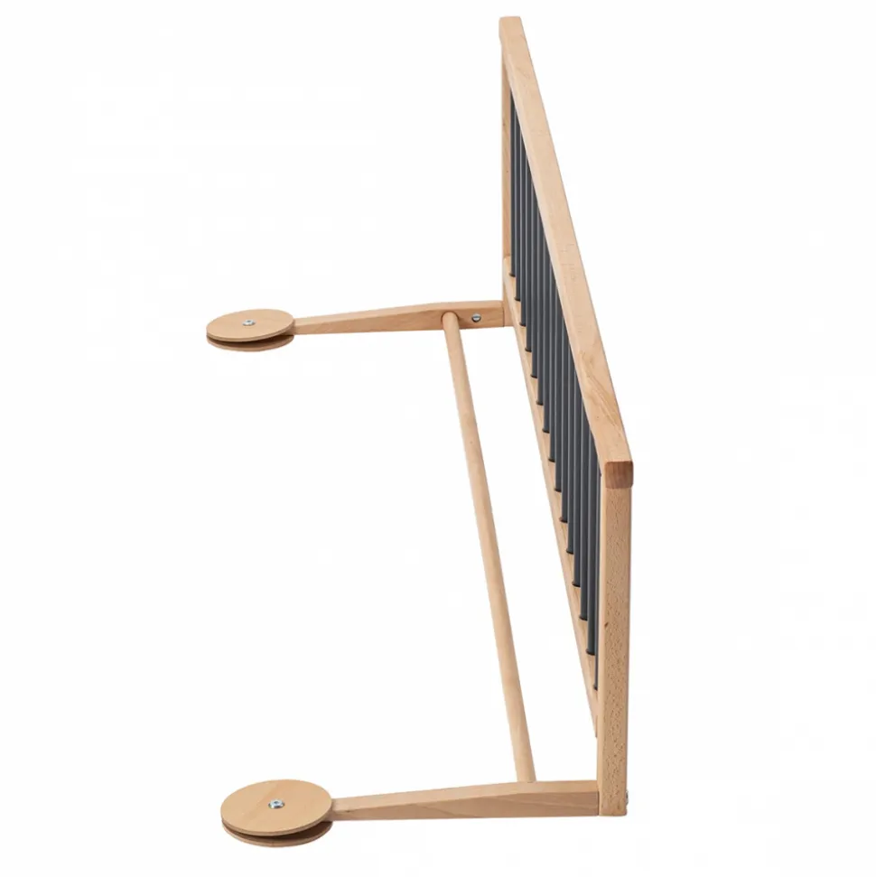 Barrière de lit enfant bois 35 x 127 cm audrey anthracite