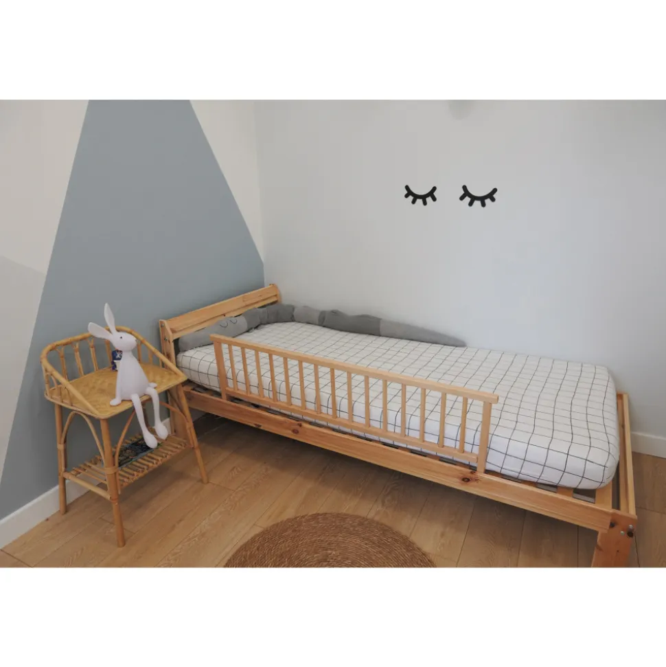 Barrière de lit enfant bois 35 x 127 cm audrey anthracite