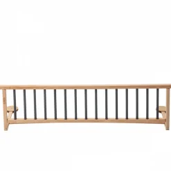 Barrière de lit enfant bois 35 x 127 cm audrey anthracite