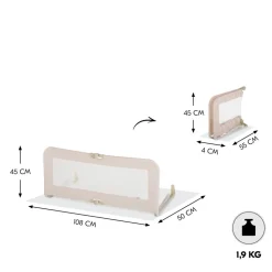 Barrière de lit sleep n safe plus beige