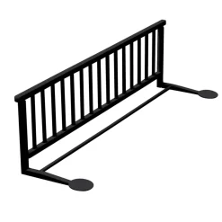 Barrière de lit 35x127cm laque noir