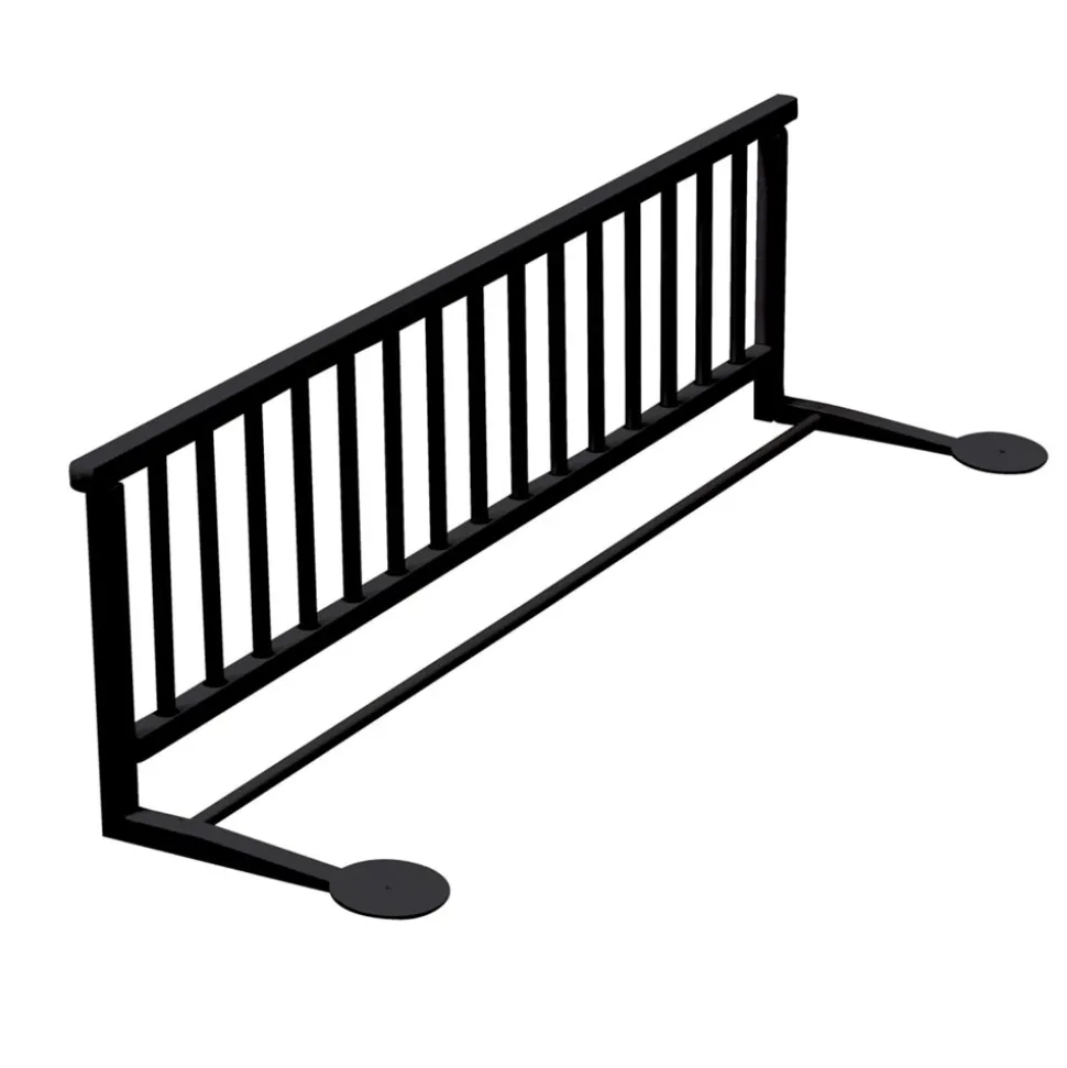 Barrière de lit 35x127cm laque noir