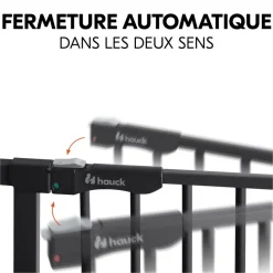 Barrière d'escalier clear step autoclose 2 black